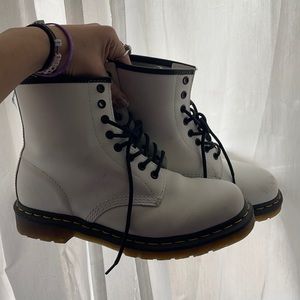 White Doc Marten Boots 🤍